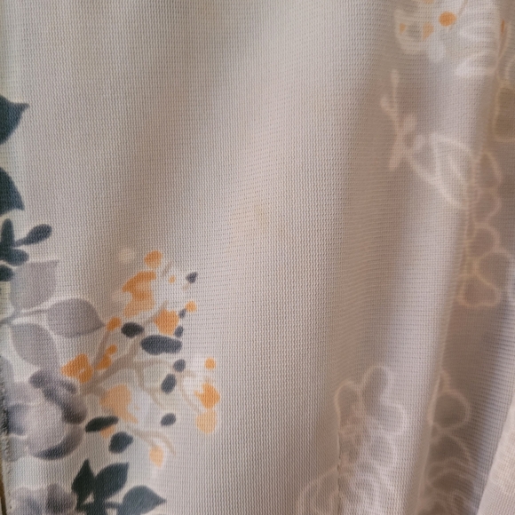 Vintage 1970s Flutter Sleeve Mint Green Dress - Picture 3 of 4